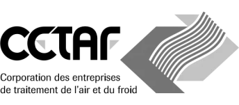 Logo CCTAF, Corporation des entreprises de traitement de l'air et du froid